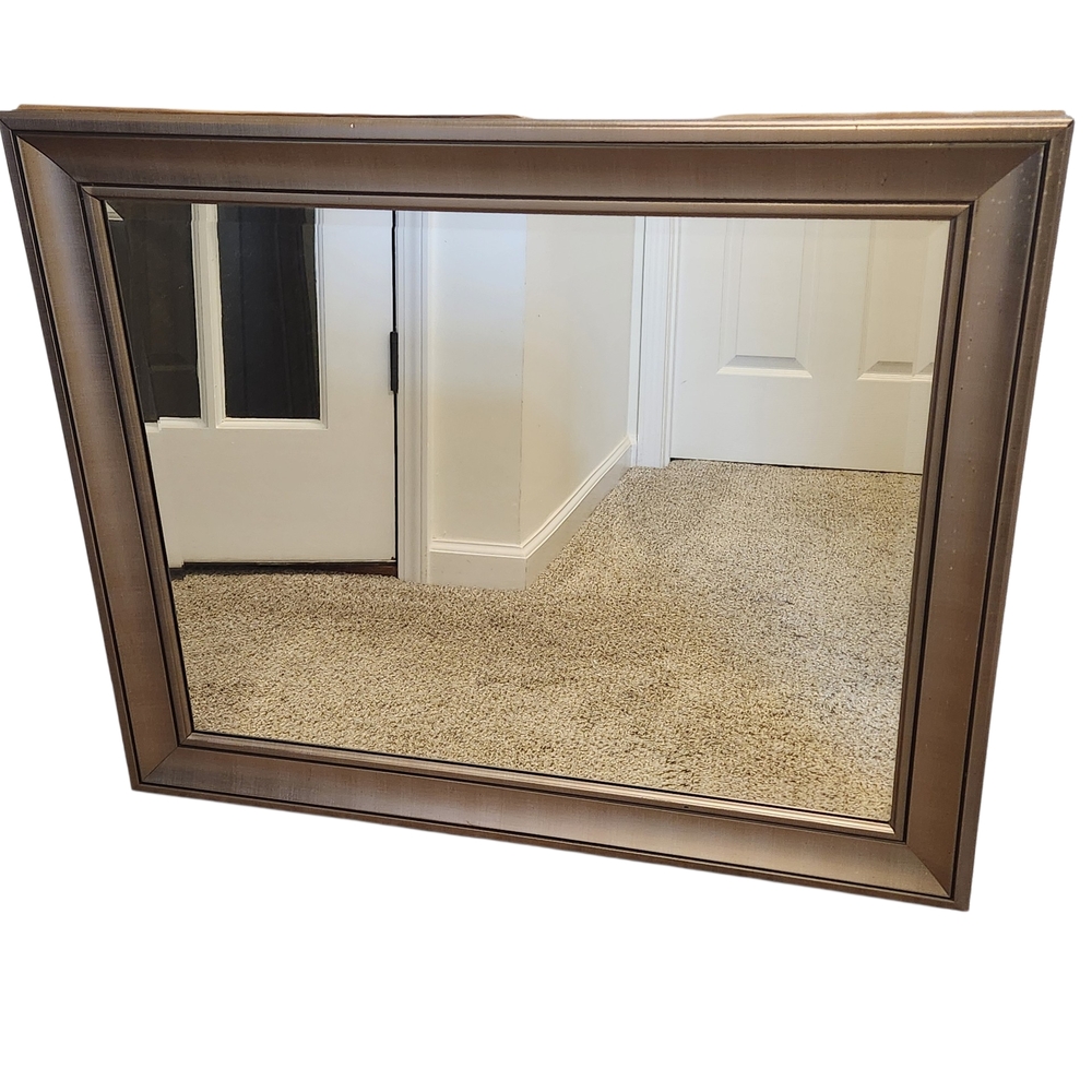 Silver Speckled Rectangular Wall Mirror